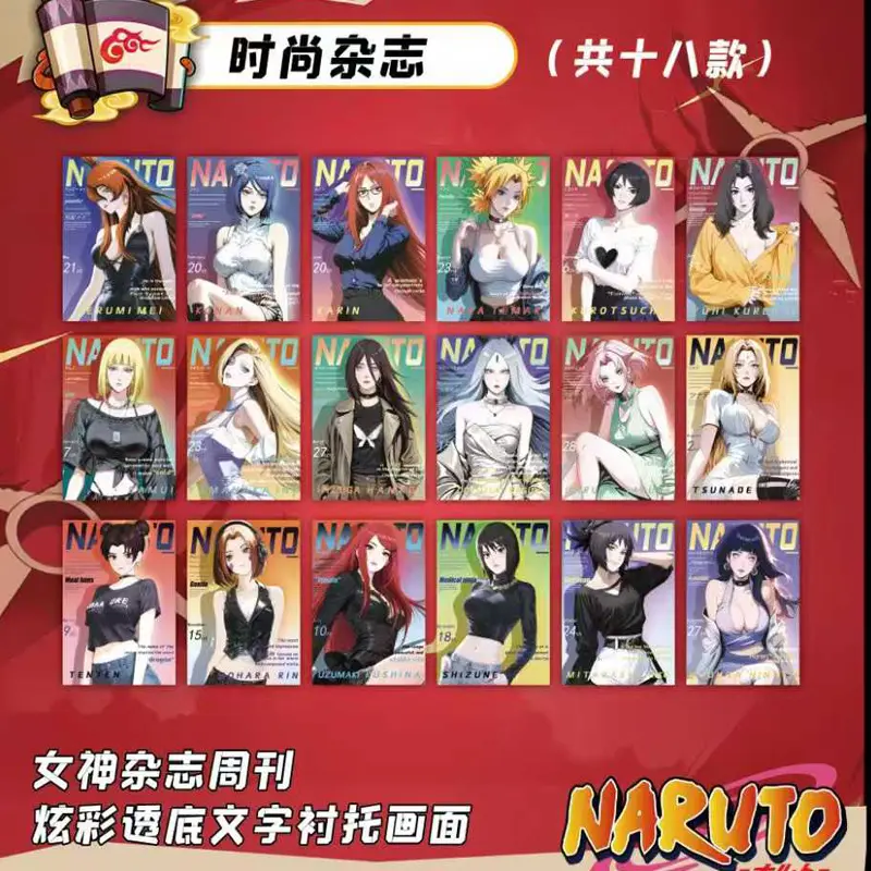 2025 Naruto  Acrylic Collection Color Paper Wholesale Booster Box Anime Game Card Board Game Card Children's Holiday Gift
