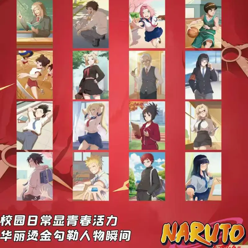2025 Naruto  Acrylic Collection Color Paper Wholesale Booster Box Anime Game Card Board Game Card Children's Holiday Gift