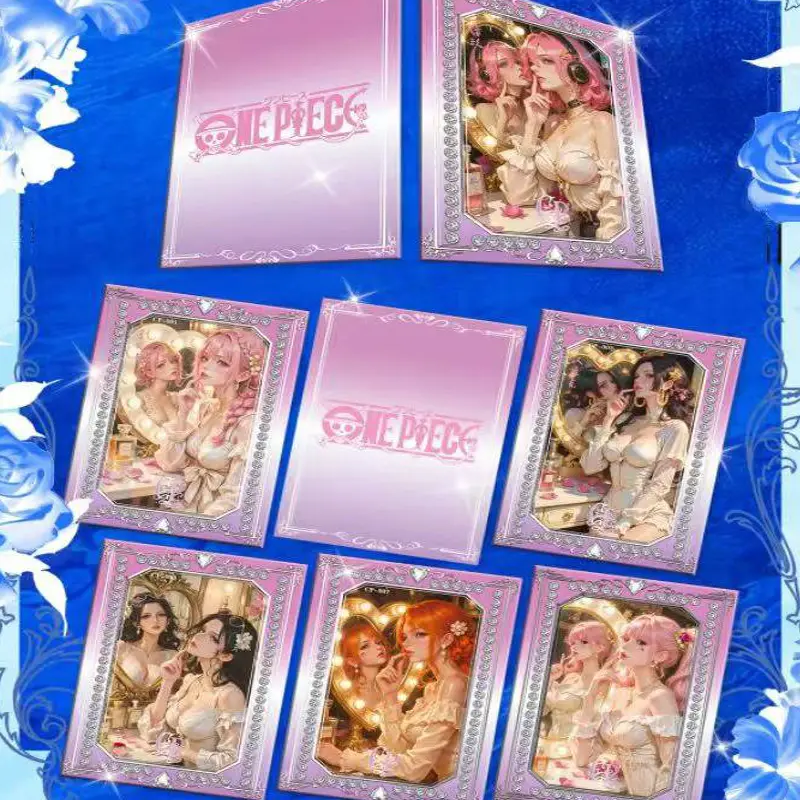 One Piece Goddess Story All Metal Collection Card Full Sets Wholesale Board Game Hobbies Gift For Fans