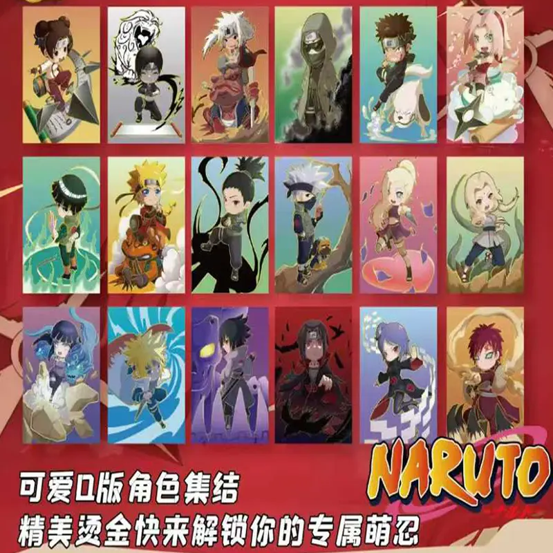 2025 Naruto  Acrylic Collection Color Paper Wholesale Booster Box Anime Game Card Board Game Card Children's Holiday Gift