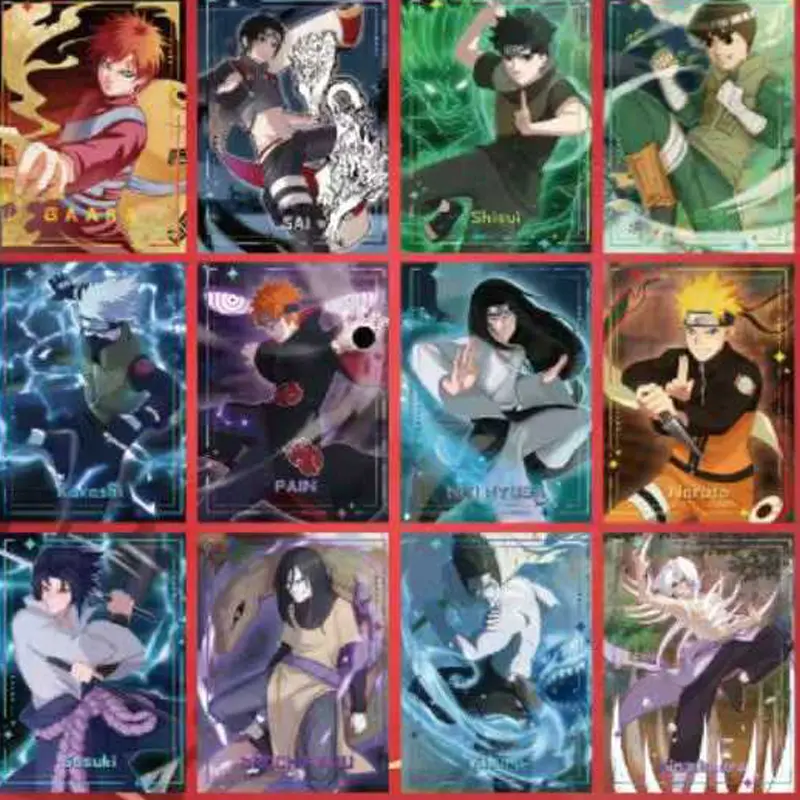 2025 Naruto  Acrylic Collection Color Paper Wholesale Booster Box Anime Game Card Board Game Card Children's Holiday Gift