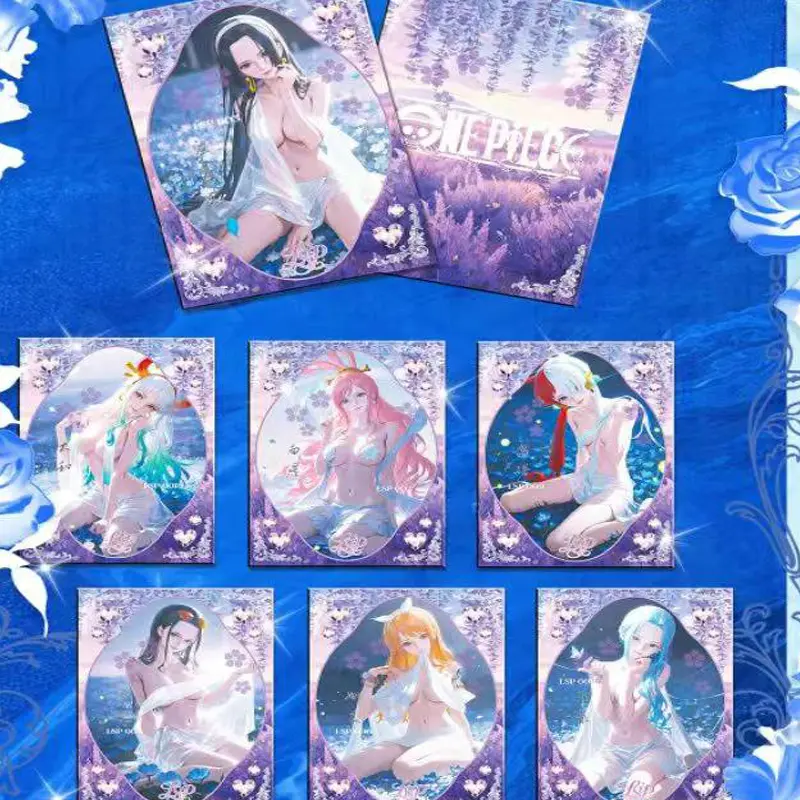 One Piece Goddess Story All Metal Collection Card Full Sets Wholesale Board Game Hobbies Gift For Fans