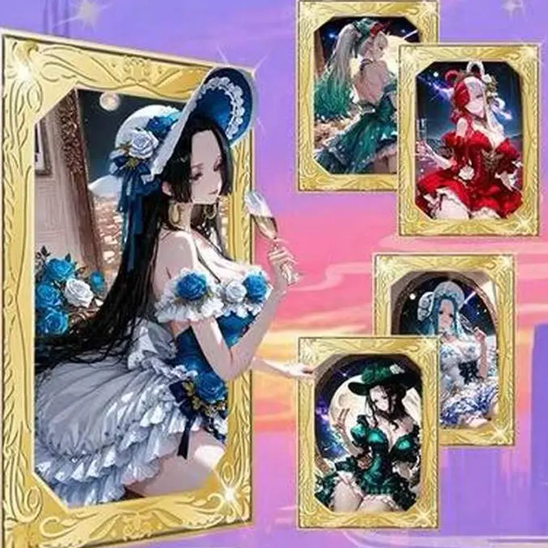 Goddess Story One Piece All Metal Drill Collection Card  Booster Box Wholesale Board Game Hobbies Gift