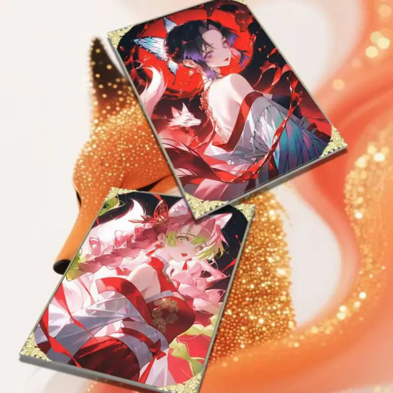 100Pcs/Wholesale Demon Slayer Card Xing Xing Culture 10*15cm Acrylic Collection Card Animation Character Card Table Games Gifts