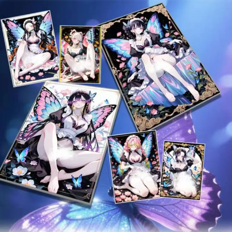 100Pcs/Wholesale Demon Slayer Card Xing Xing Culture 10*15cm Acrylic Collection Card Animation Character Card Table Games Gifts