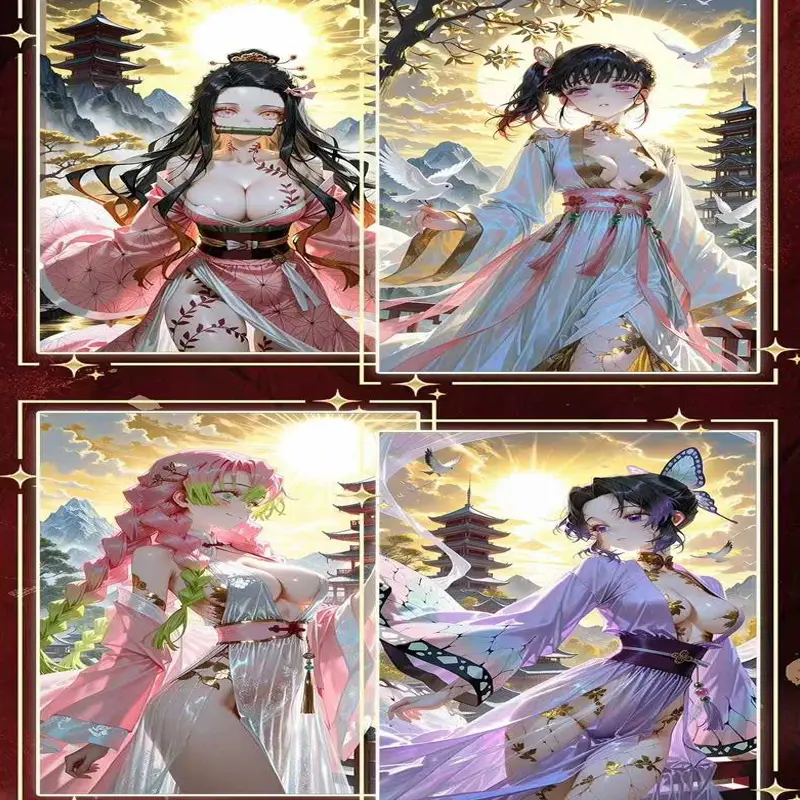 120Pcs/Demon Slayer Wave1 Chong Er Culture  9*15cm Collection Card Wholesale Cute Anime Character Hobbies Gift