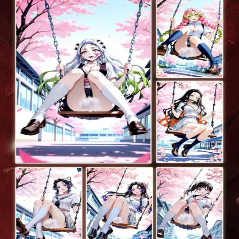 120Pcs/Demon Slayer Wave1 Chong Er Culture  9*15cm Collection Card Wholesale Cute Anime Character Hobbies Gift