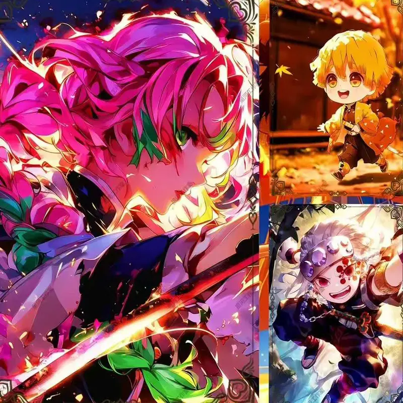 2025 Demon Slayer B5 Collection Large Cards Wholesale Anime Character Hobbies Gift And Child Toys