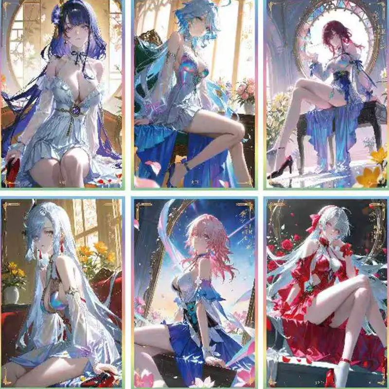 Lastest Goddess Story Wave 1 First Love Yu Qing Club A4 Acrylic Collection Cards Sexy Anime Character Cards Hobbies Gift