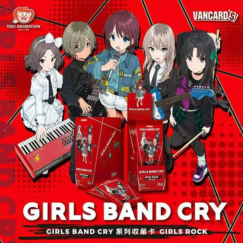 1080Pcs/2025 Newest Girls Band Cry-Girls Rock Series Cards Booster Box Wholesale Live Collection Cards  Hobbies Gifts For Fans