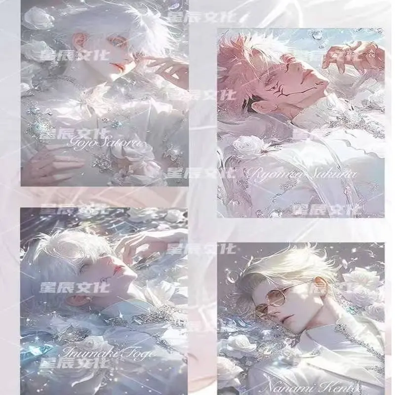 Wholesale Jujutsu Kaisen Wave 2 Acrylic Colored Paper Cards Booster Box XingChen Wen Hua  Anime Game Character Card Hobbies Gift