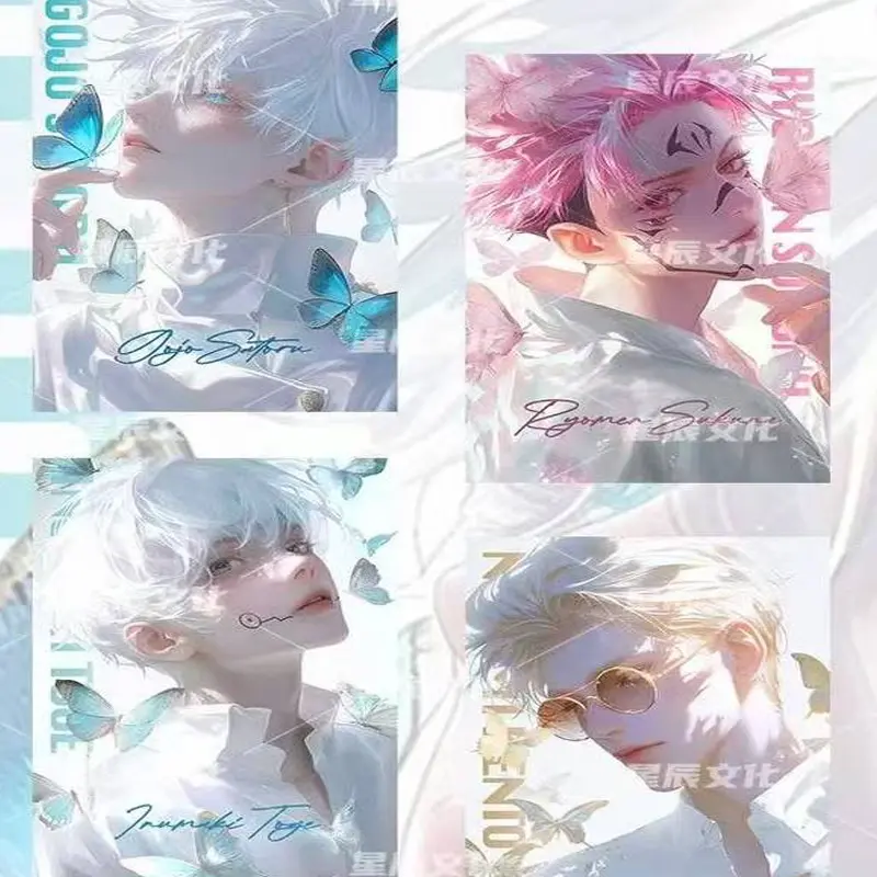 Wholesale Jujutsu Kaisen Wave 2 Acrylic Colored Paper Cards Booster Box XingChen Wen Hua  Anime Game Character Card Hobbies Gift