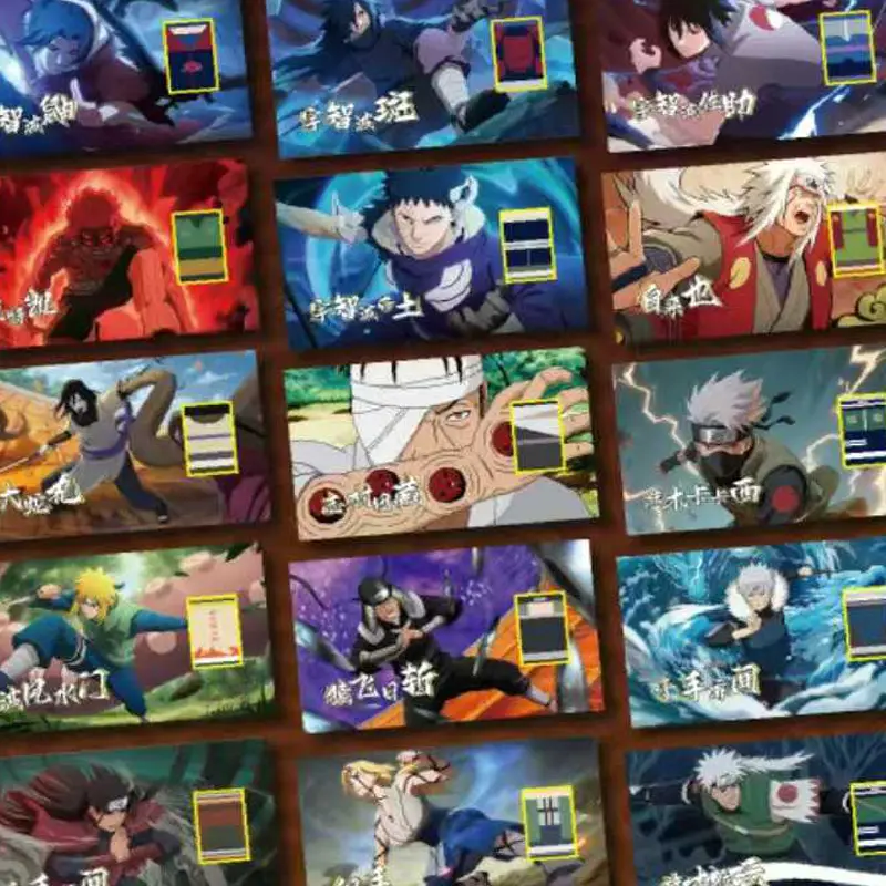 180Pcs/Wholesale Naruto Wave 3 Collection Card Booster Box  Naruto Anime Character Collection Card Board Game Card Toy Gift