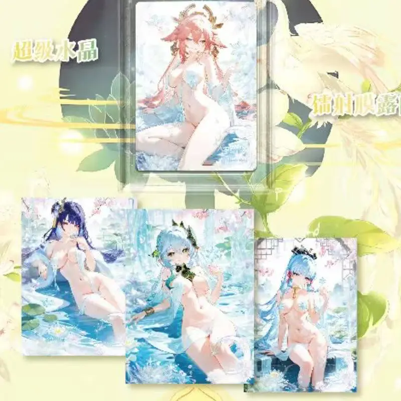 2025 New Goddess Story Genshin Impact Collection Card 63×88mm Size Booster Box Wholesale Board Game Hobbies Gift