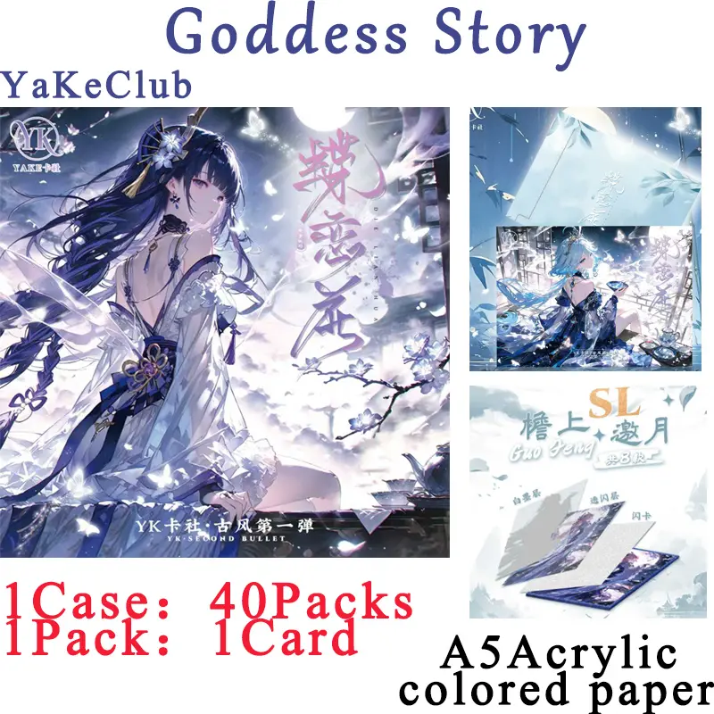 2025 New Goddess Story Booster Box A5 Acrylic Collector's Color Paper Full Sets Girl Card Game Anime Board Game Child Gifts