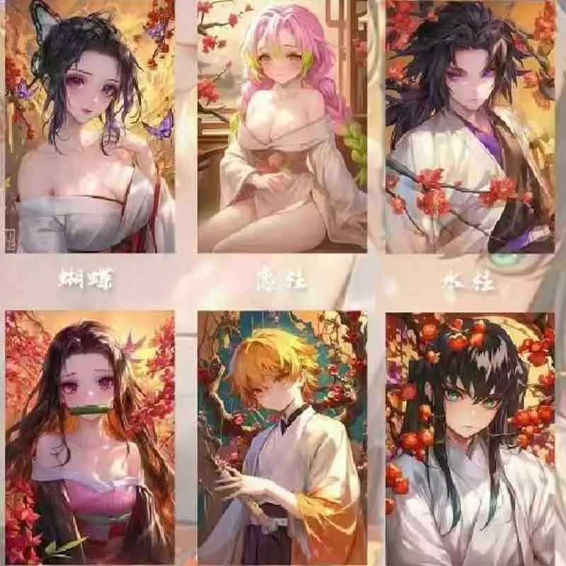 Demon Slayer Cards Wholesale Booster Box Teng Yang New Acrylic Collection Card Board Game Card Holiday Gifts For Children