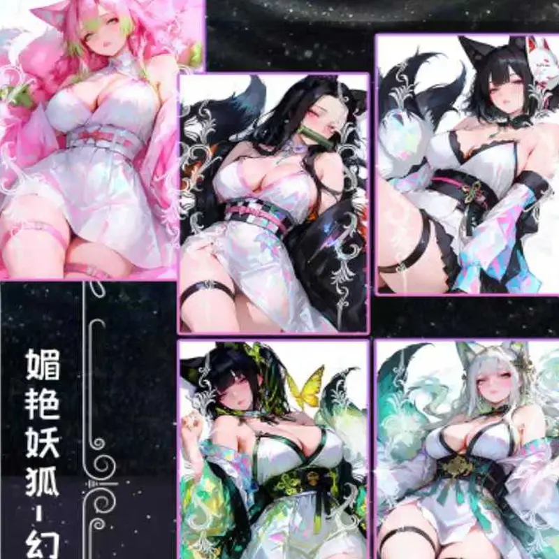 2025 Demon Slayer Acrylic Colored Paper Card Wholesale Anime Character Collection Card Table Game Playing Hobbies Gift