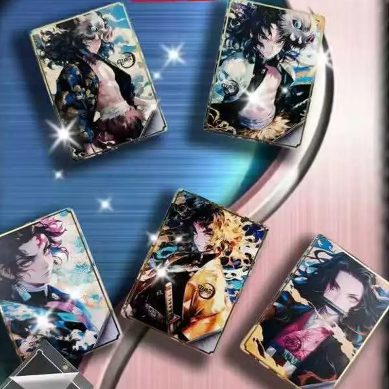 2025 Demon Slayer Metal Card Wave 1 Ultra Clear Wholesale Anime Character  Collection Card Hobbies Gift And Child Toys