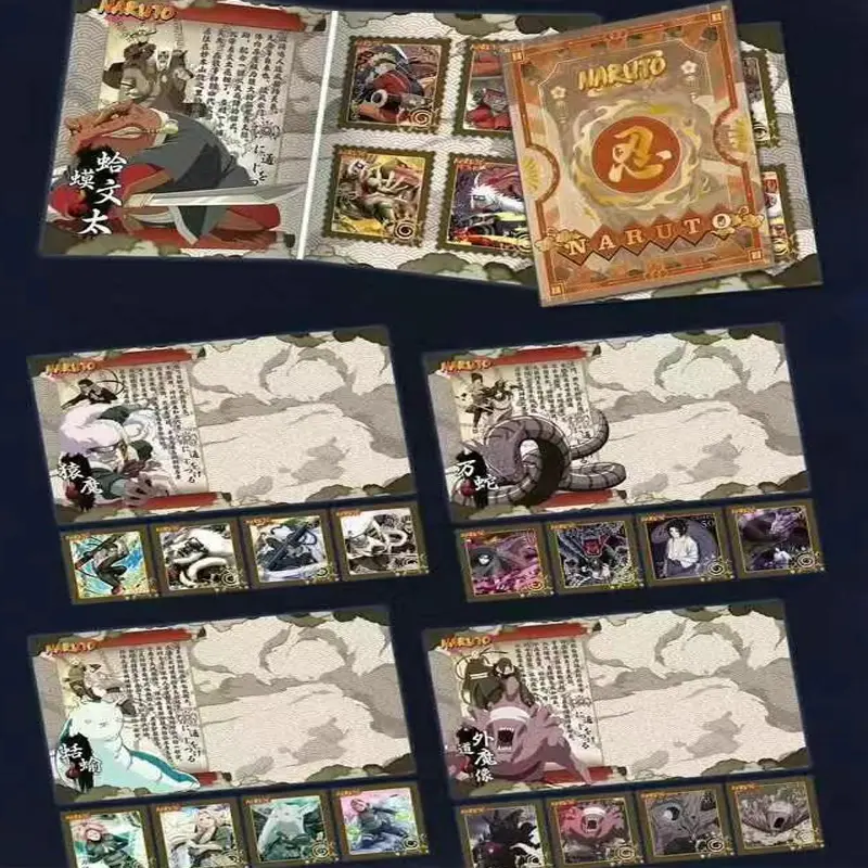 2025 Newest Naruto Multi-series Stamp Collection Wave 1 Booster Box Wholesale Anime Character Board Game Hobbies Gift For Fans