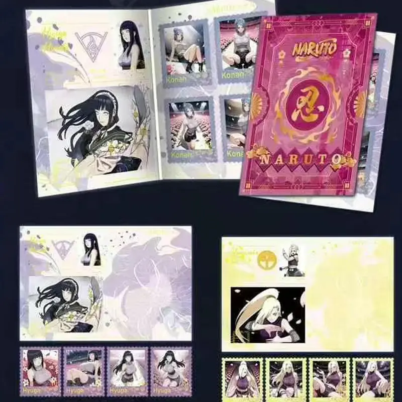 2025 Newest Naruto Multi-series Stamp Collection Wave 1 Booster Box Wholesale Anime Character Board Game Hobbies Gift For Fans
