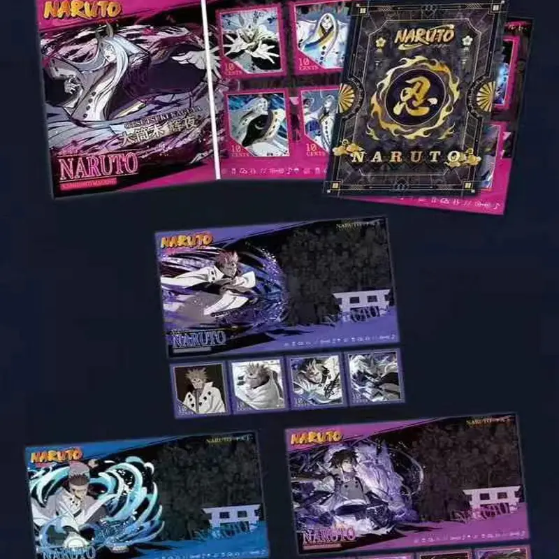 2025 Newest Naruto Multi-series Stamp Collection Wave 1 Booster Box Wholesale Anime Character Board Game Hobbies Gift For Fans