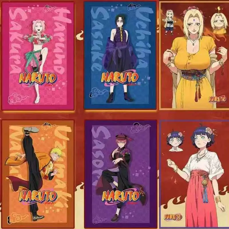 2025 Wholesale Naruto Collection Card Booster Box Uzumaki Naruto Sasuke Anime Character Collection Card Board Game Card Toy Gift