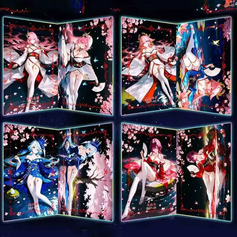 Goddess Story Cards Booster Box Wholesale Pian Ruo Jing Hong Wave1 Fold Collection Card Sexy Goddess Feast Board Game Card Gift