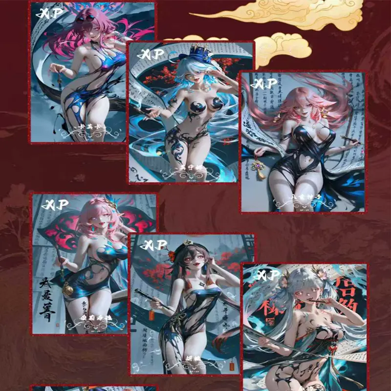 2025 New Goddess Story YanGui A5 Acrylic Paper Booster Box Collection Cards Sexy Anime Character Cards Hobbies Gift