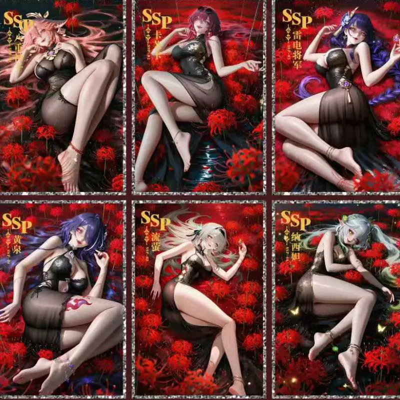 2025 New Goddess Story YanGui A5 Acrylic Paper Booster Box Collection Cards Sexy Anime Character Cards Hobbies Gift
