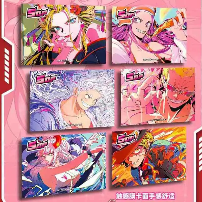 One Piece Collection Cards Wholesales Booster Box Wan Ka Luffy Game Anime Character Card Kids Toys Holiday Gift