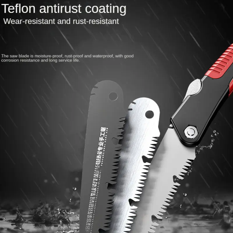 Household hand saw alloy folding saw to remove rust saw handle convenient portable hand saw