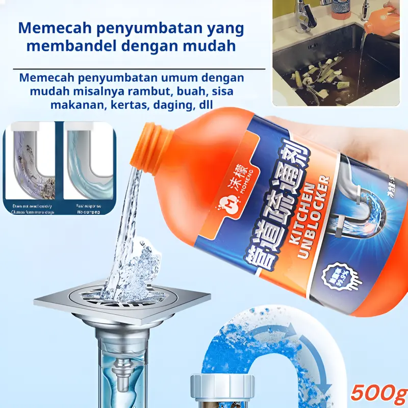Pipe Unclogger Toilet Clogging DeodorizerFoam Lemon Dissolver Kitchen Drain Unblocker Sink Drain Cleaner Kitchen Toilet Pipeline