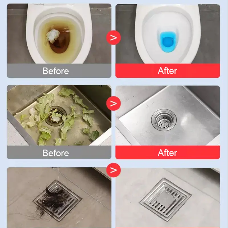 Pipe Unclogger Toilet Clogging DeodorizerFoam Lemon Dissolver Kitchen Drain Unblocker Sink Drain Cleaner Kitchen Toilet Pipeline
