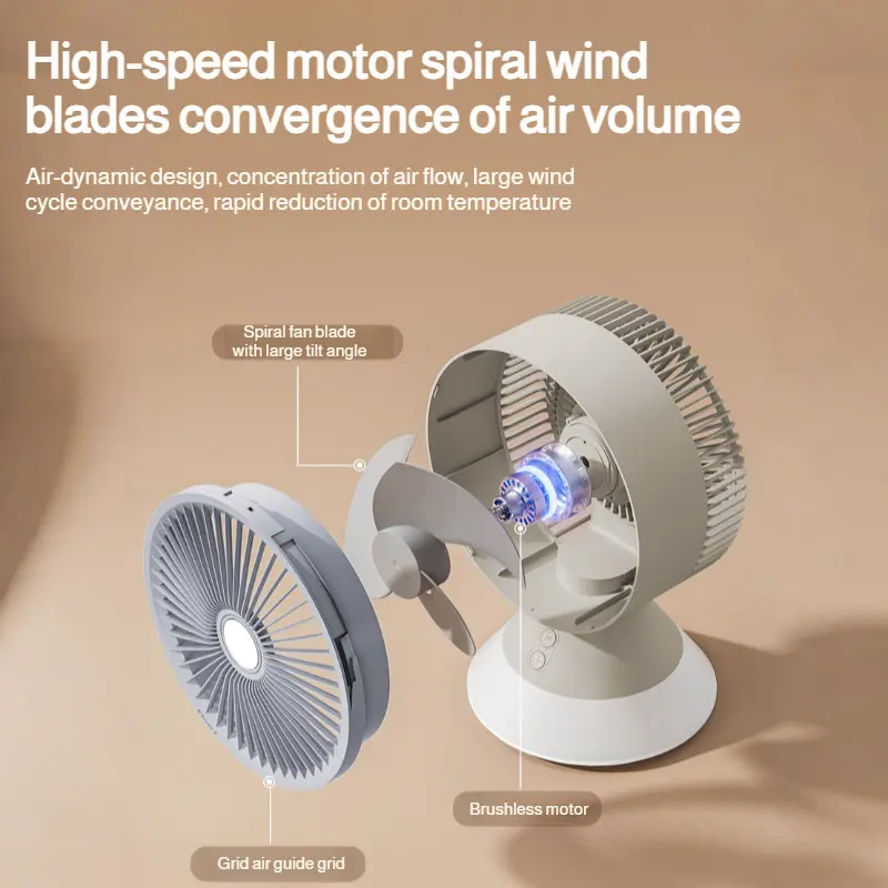 Office Desktop Fan Moving Head Cooling Small Electric Fan Circulating Fan Desktop Fan
