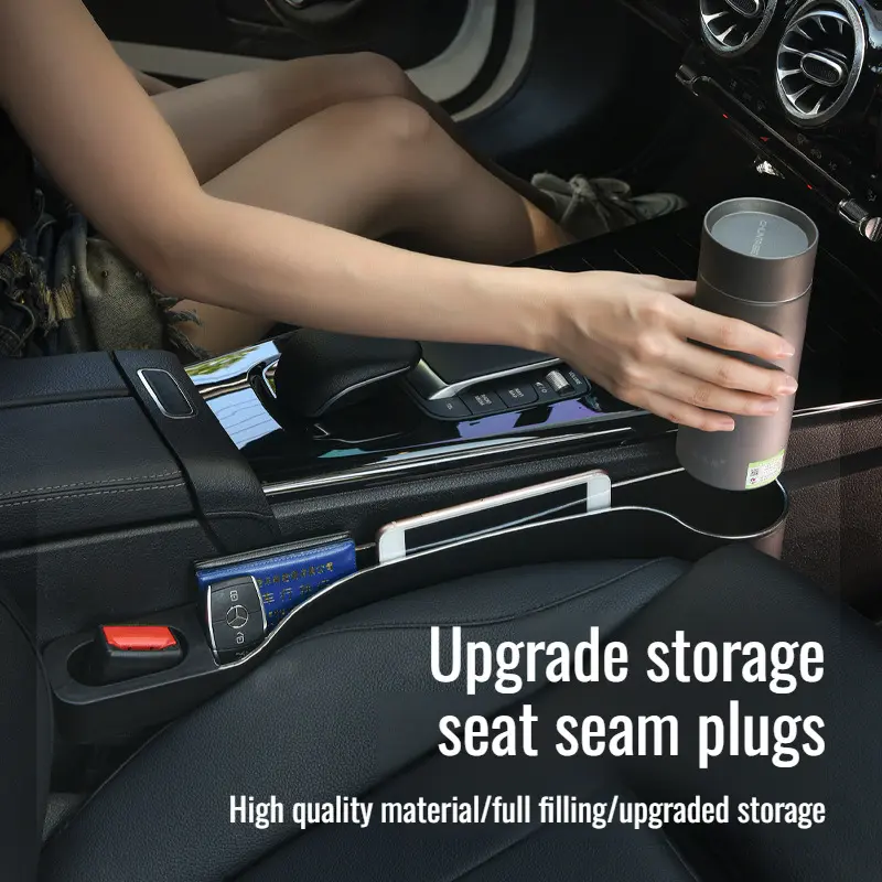 Car Seat Seam Organizer Large Capacity Leakproof Seam Organizer  1 Pair Universal Car Seat Gap Plug Strip Side Seam Car Gap l