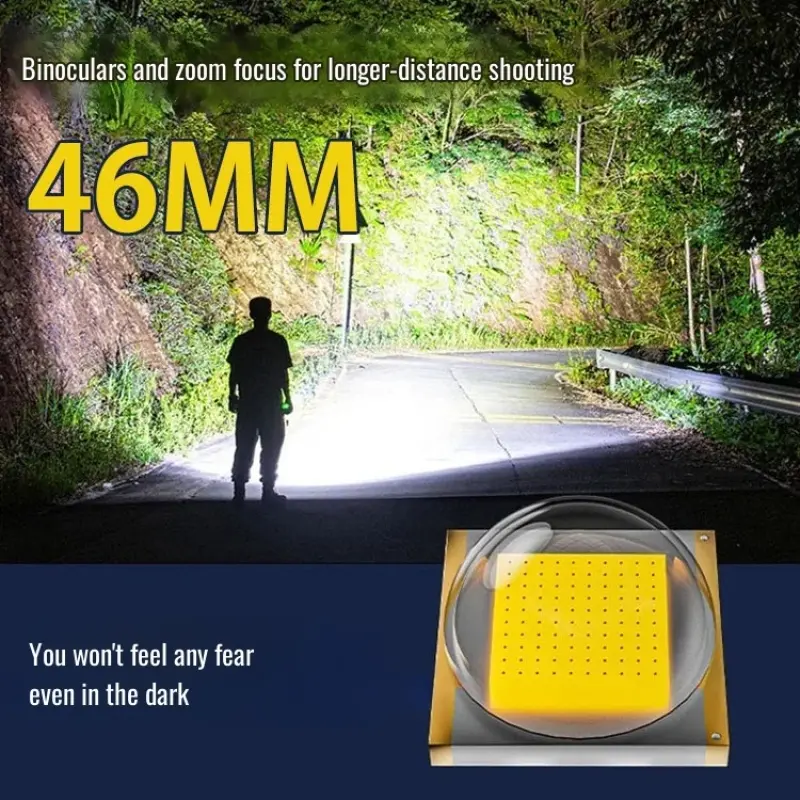 Rechargeable Lighting Flashlight Larger irradiation range longdistance shooting Waterproof and drop resistant laser gun Strong