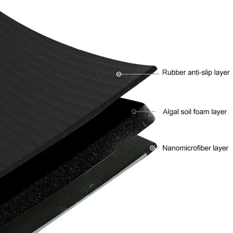 Nano Diatom Mud Soft Mat Diatomite Absorbent Foot Mat Quick-Drying Household Bathroom Bathroom Non-Slip Mat Door Mat