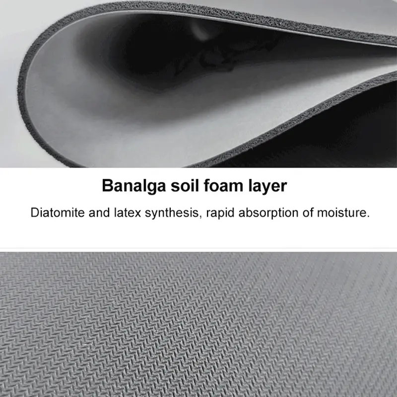 Nano Diatom Mud Soft Mat Diatomite Absorbent Foot Mat Quick-Drying Household Bathroom Bathroom Non-Slip Mat Door Mat