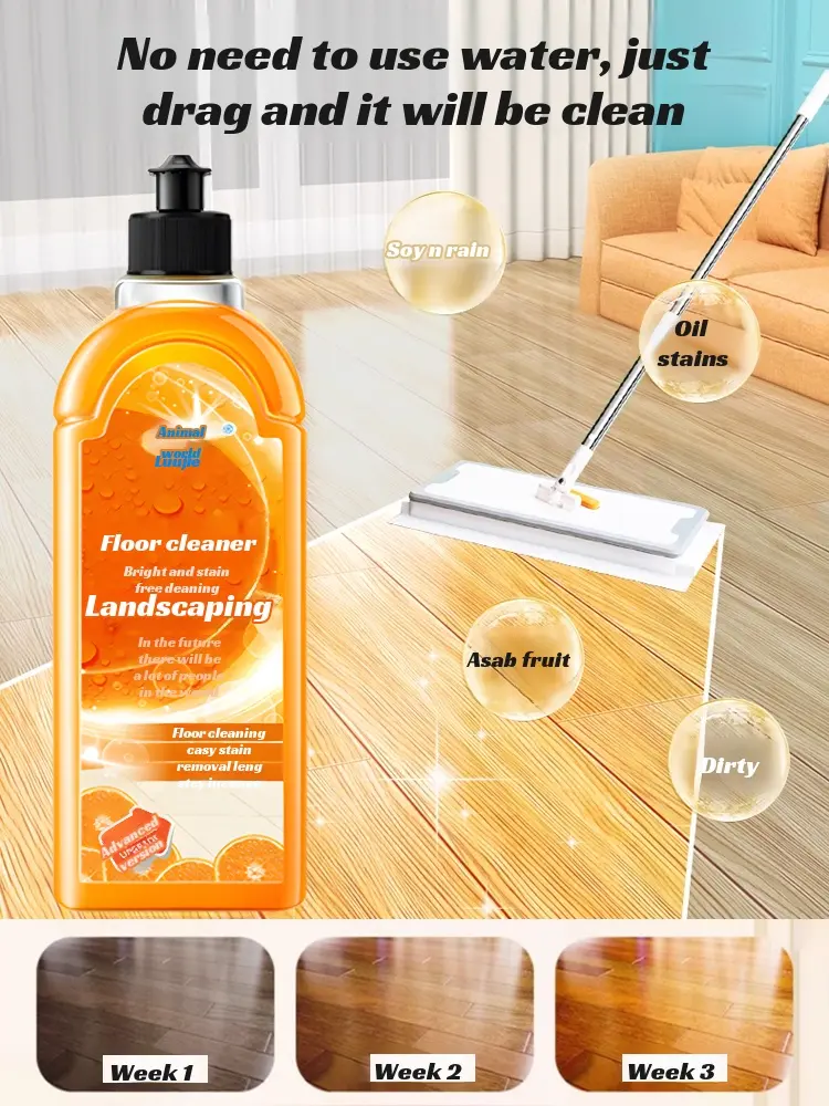 500ML Tile Floor Cleaner Floor Cleaner Wood Flooring Polish Floor Tile Cleaner Decontamination Powerful Floor Cleaning for Bed