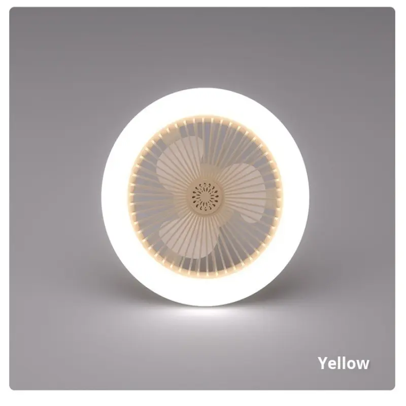 2-in-1 Energy Saving Lamp Multifunctional Ceiling Fan E27 With Led Light 360° Rotation Electric Fan