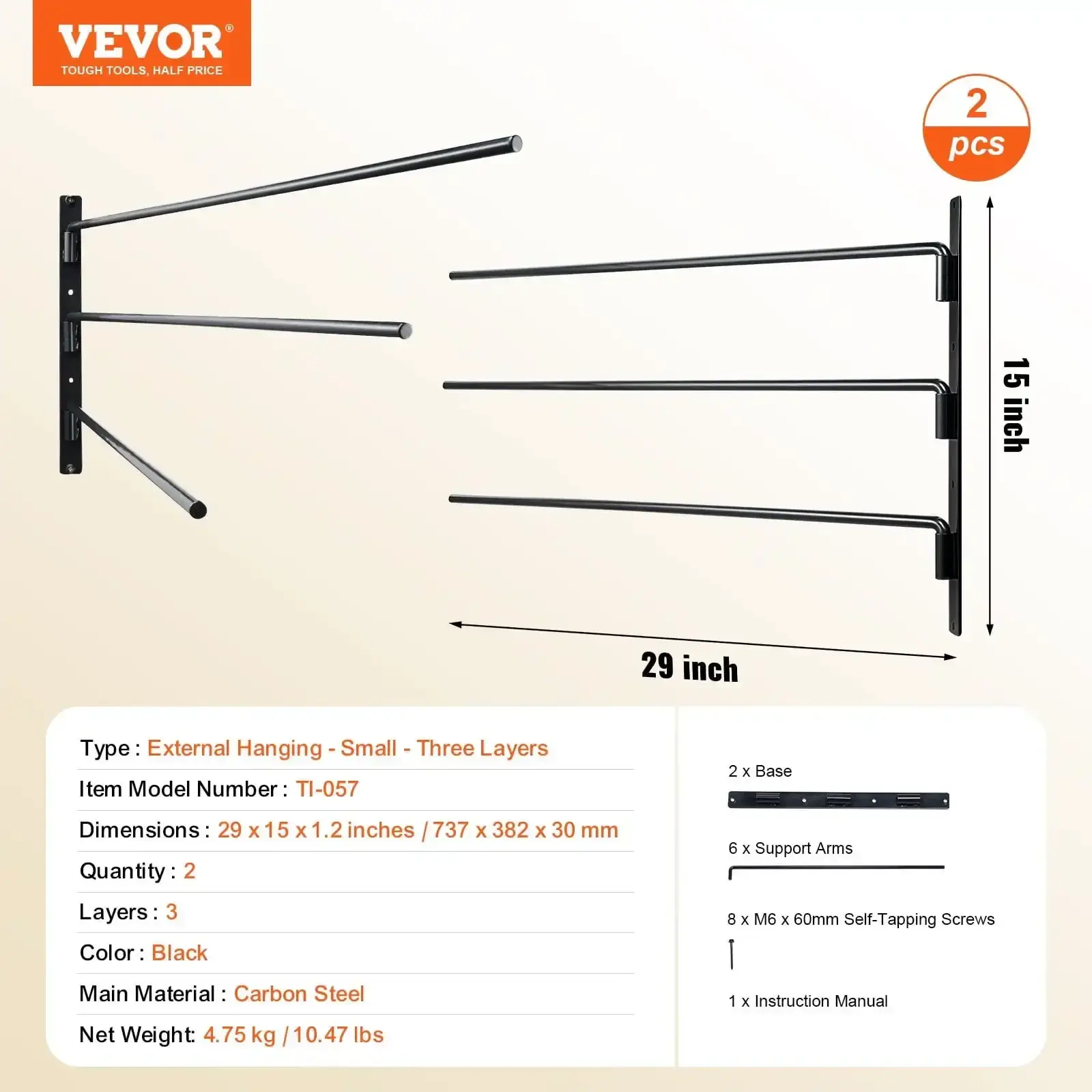 Wall Mounted Saddle Rack Three Tiers Swing Out Saddle Pad Holder