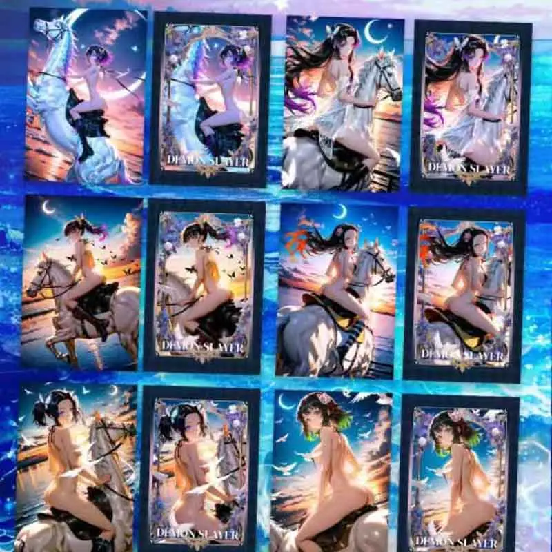 Demon Slayer Cards Wholesale Booster Box Fantasy Soul Anime Female Character Rare Collection Card Tcg Playing Card Kids Toys