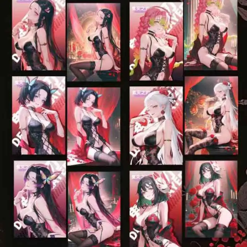 Demon Slayer Cards Wholesale Booster Box Fantasy Soul Anime Female Character Rare Collection Card Tcg Playing Card Kids Toys