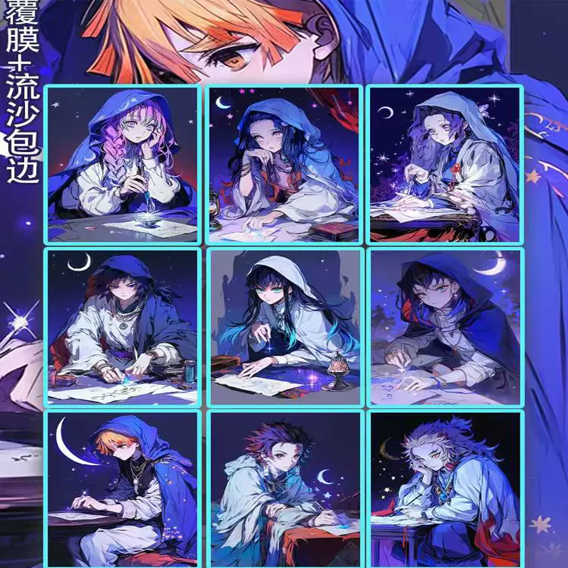 2025 Demon Slayer Wholesale Collection Colored Paper New Process Anime Character Collection Card Kids Toys Hobbies Gift
