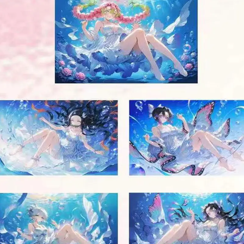 2025 Demon Slayer Premium Acrylic Colored Paper Wholesale Anime Character  Collection Card Hobbies Gift And Child Toys