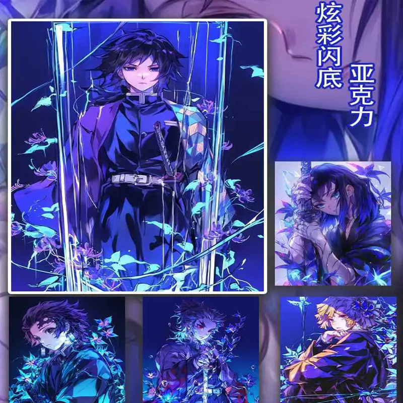 2025 Demon Slayer Wholesale Collection Colored Paper New Process Anime Character Collection Card Kids Toys Hobbies Gift