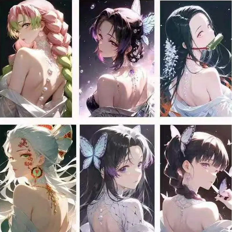 2025 Demon Slayer Premium Acrylic Colored Paper Wholesale Anime Character  Collection Card Hobbies Gift And Child Toys