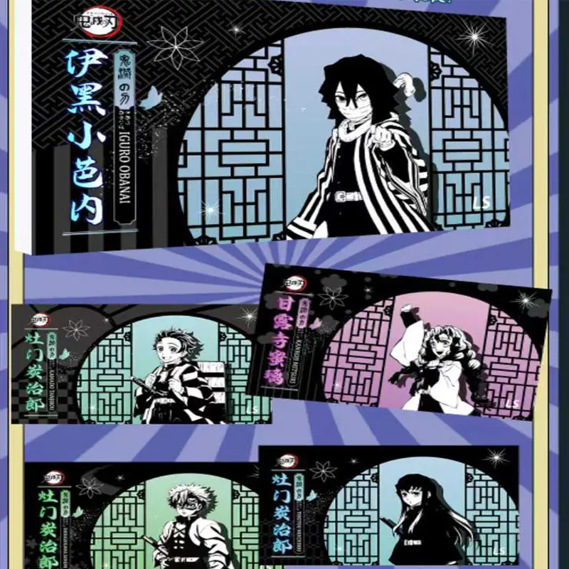 2025 Demon Slayer Wave 2 Card Wholesale Colored Paper Anime Character  Collection Card Hobbies Gift And Child Toys