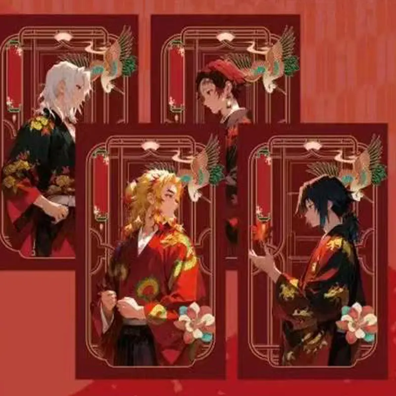 2025 Demon Slayer Colored Paper Card Wholesale New Process Anime Character Collection Card Table Game Playing Hobbies Gift