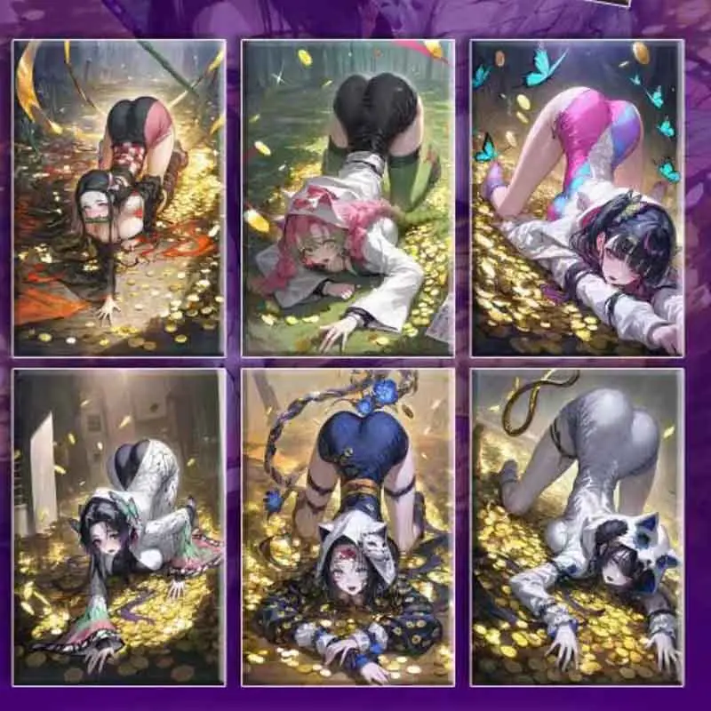 Wholesale Booster Box Demon Slayer Cards Hongyan Club Anime Female Character Collection Card Table Game Children Birthday Gift